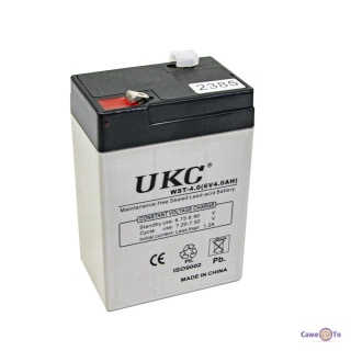    AGM Battery UKC WST-4.0 (6V 4.0 AH)
