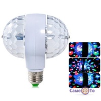 Подвійна обертова Диско-Лампа LED Magic Ball Light