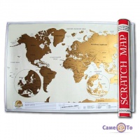Скретч карта світу Travel Scratch Map Gold