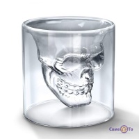 Стакан з 3D черепом Doomed - оригінальний алко-подарунок!