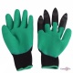 Гумові садові рукавички з кігтями Garden Genie Gloves (Гарден Джені Гловес)