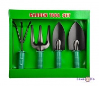 Набір інструментів та інвентарю для саду та городу Garden Tool Set, 4 предмета