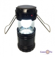Туристичний кемпінговий ліхтарик на сонячній батареї Rechargeable Camping Lantern G-85 6LED