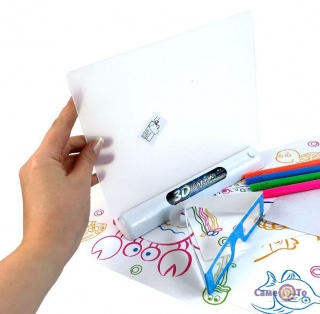 Дитяча електронна дошка для малювання маркером 3D Magic Drawing Board