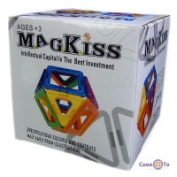 Магнітний розвиваючий конструктор для дітей з великими деталями MagKiss 20 pcs