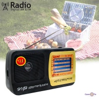 Міні радіоприймач Kipo KB-408AC FM/АM/SW портативна колонка з радіо