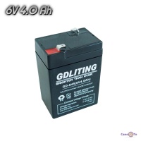 Свинцево-кислотний акумулятор для безперебійного живлення GDLiting 6V 4.0Ah GD-645 акумулятор UPS