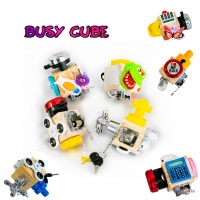 Розвиваюча іграшка бізікуб Busy Cube Montessori Toys бізіборд, бізі куб маленький