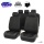 Чехлы на сиденья авто полный комплект Сovers авточехлы из экокожи черные