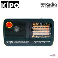 Ретро радіоприймач Kipo KB-409AC портативна колонка з радіо ФМ