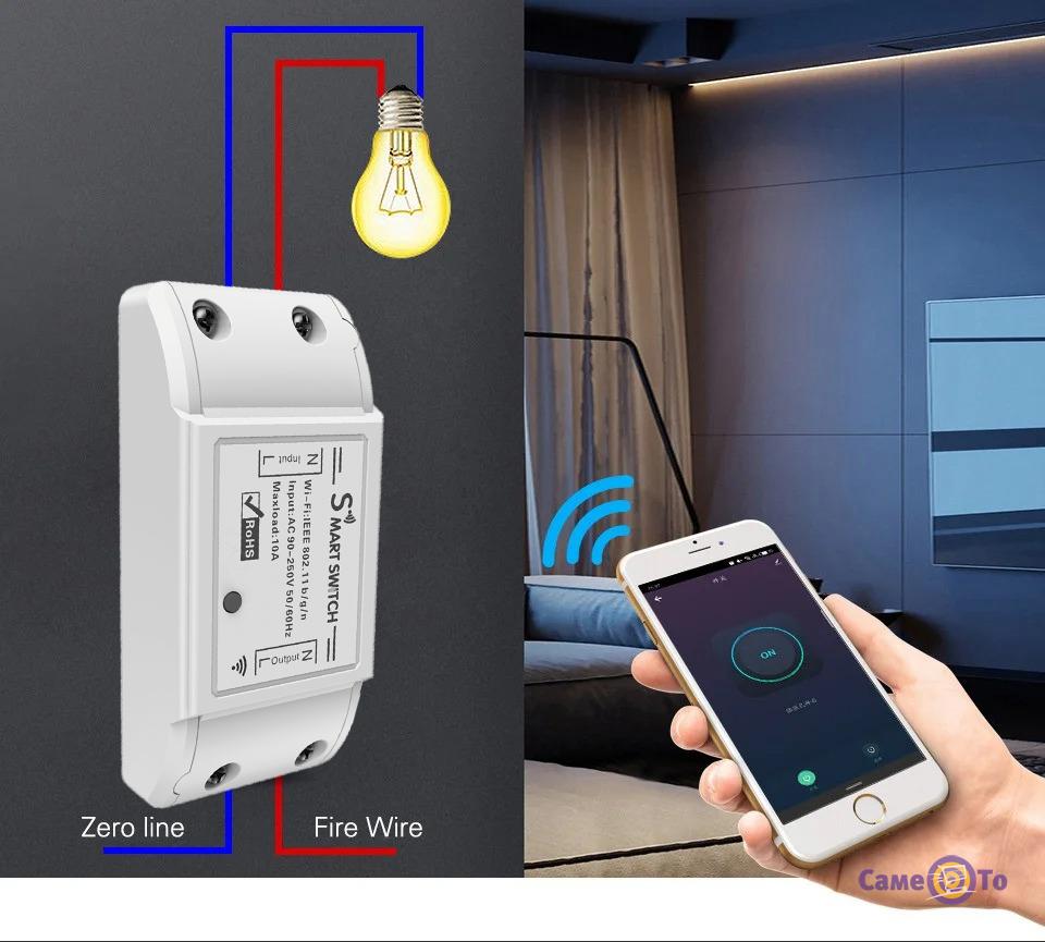 Купить wifi реле для умного дома Wi-Fi Smart Switch в Интернет-магазине  СамеТо, цена, отзывы, купить в интернет-магазине в Киеве, Харькове, Днепре,  Одессе, Запорожье, Львове, Украине, обзор | это СамеТо™