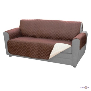 Покривало-накидка на диван двостороннє Couch Coat (170х125 см) (Коричнева)