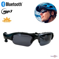 Сонцезахисні окуляри з навушниками Вluetooth Sunglusses Чорні велоокуляри з МР3
