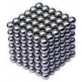 Неокуб 5 мм, neo cube, магнитніе шарики, головоломка, колір металік
