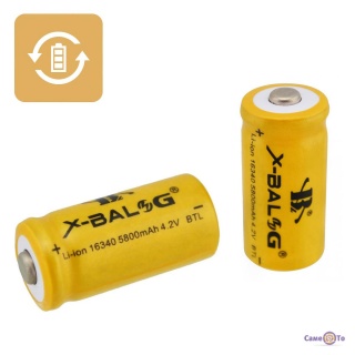   X-Balog 16340 5800mAh 4,2V (CR123) Li-Ion   