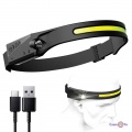     "BL G28 Induction headlamp" XPE+COB  USB