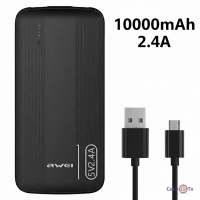��������� AWEI P20K 10000mah 2.4A ������, ����������� ������� ��� ��������