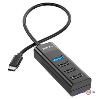 Type C  Hoco HB25 Easy mix 4in1 (Type-C to USB3.0+USB2.0*3) 