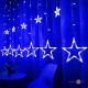    "6 ǳ" Star Curtain BLUE 4.2 120 LED