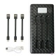    "Solar Power Bank UKC" 20000mAh  MicroUSB/Lightning/Type-C