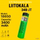   18650 LiitoKala 3400mAh 3.7V    