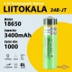 ˳  18650 LiitoKala 3400mAh 3.7V   ,  