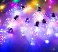 Гірлянда лампочки на вікно (ромб) Xmas 4М 150 LED різнокольорова