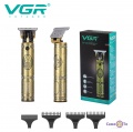 Машинка для стрижки волосся VGR V-085 Gold трімер для бороди на акумуляторі