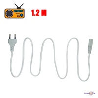 Мережевий шнур для радіо IEC C7 h03vvh2-f, 120 см, Сірий