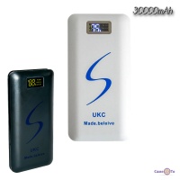 Портативний зарядний пристрій UKC Smart Power Bank 30000mAh Led УМБ