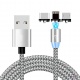 Магнітний кабель для зарядки 3в1 - lightning/micro/type-c Сріблястий "X-Cable"
