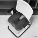 Ортопедична подушка на стілець для розвантаження хребта Чорна