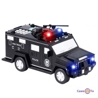 Іграшковий сейф з купюропріємником для грошей поліцейська машина NO.06688-19