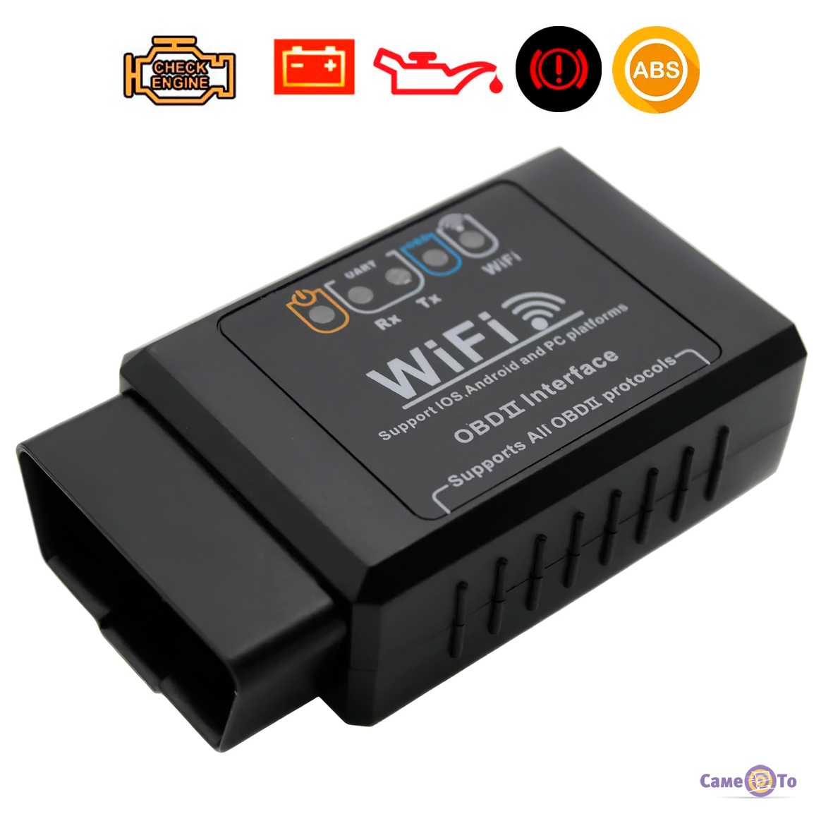 Купить диагностический сканер для авто OBD2 ELM327 WIFI 2714 в  Интернет-магазине СамеТо, цена, отзывы, купить в интернет-магазине в Киеве,  Харькове, Днепре, Одессе, Запорожье, Львове, Украине, обзор | это СамеТо™