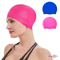 Силіконова шапочка для плавання Silicone Swim Cap