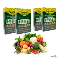 Мінеральне біодобриво Agromax (комплект 4 упаковки по 12 саше), добриво Агромакс