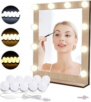 Led підсвічування дзеркала для макіяжу Vanity Mirror Lights 10 лампочок