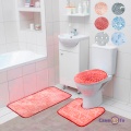 Набір килимків для ванної кімнати та туалету сяючі "Bath mats" і чохол на кришку унітазу