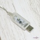 Гірлянда на ялинку вулична (9 м, 100 LED, дюралайт, прозора, різнокольорова, від USB)