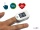 Пульсоксіметр на палець Fingertip Чорно-білий для вимірювання кисню в крові