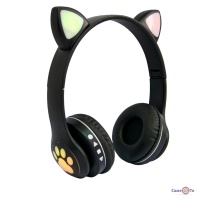 УЦІНКА! Бездротові навушники з вушками Cat ear headphones VZV-23M, блютуз навушники накладні