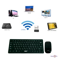 Бездротова клавіатура та мишка маленька Mini keyboard UKC - KM901