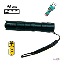 Маленький ліхтарик BL-5001-10 Чорний, міні ліхтарик світлодіодний