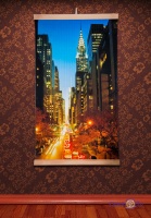 Інфрачервоний плівковий настінний обігрівач Манхеттен нічний, Тріо, 400 W