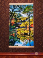 Електричний обігрівач картина на стіну Японський сад, Тріо, 400 W