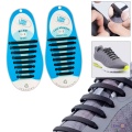Силіконові шнурки для взуття (комплект 8шт+8шт) еластичні антишнурки