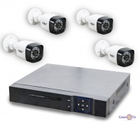 Комплект для IP відеоспостереження через інтернет на 4 камери UKC CAD-D001-4CH