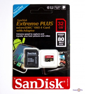       SanDisk Extreme microSD PLUS 32GB + SD 